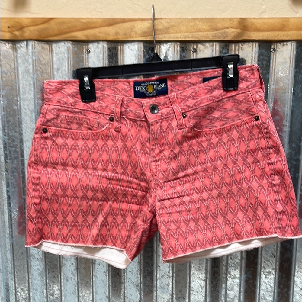 Lucky Brand Coral Patterned Shorts